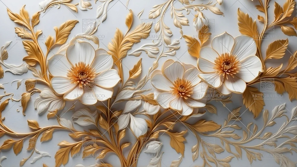 Фреска Artegrafico Voluminous flowers AG-VF-010